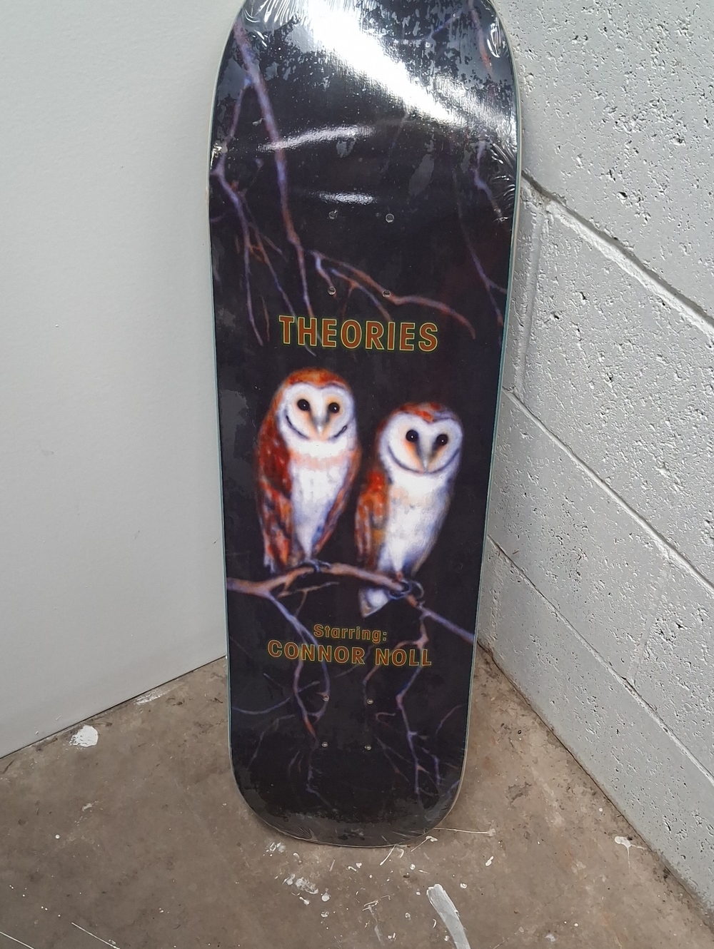 NWT Theories Starring Connor Noll Skateboard Deck - Black